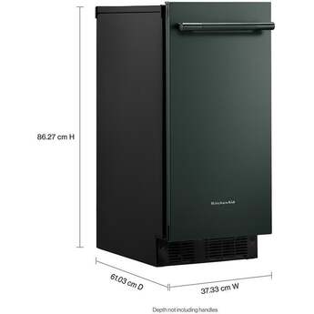 KitchenAid 15 Inch Automatic Clear Ice Maker With 25 Lb Capacity and Built-In Drain Pump: Juniper — thumbnail 3